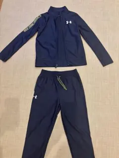 UNDER ARMOUR キッズ ジャージ セットアップ ネイビーのサムネイル