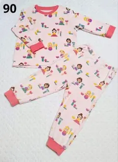 UNIQLO パジャマ 長袖 90 ディズニー プリンセス 女の子 ユニクロ
