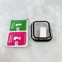 アップルウォッチ カバー ケース 40mm ブラックシルバー