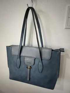 FIRANO フィラノ 2way ハンドバッグ ショルダー ブルー系