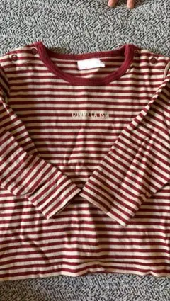 COMME CA ISM ボーダー長袖Tシャツ 70