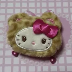 サンリオ キティ ギャル 前髪クリップ ヘアクリップ ヒョウ柄 ギャルクマ