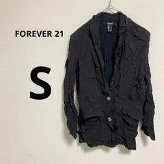 FOREVER 21 【S】黒 カーディガン 上着　合わせやすい