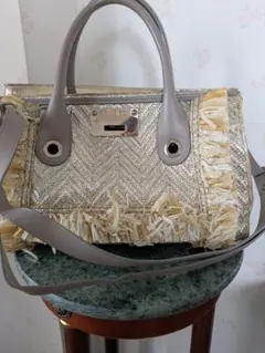 JIMMY CHOO ハンドバッグ メタリック フリンジのサムネイル