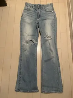 SLY JEANS ダメージライトブルーデニム