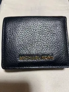 マイケルコース　二つ折り　財布　黒