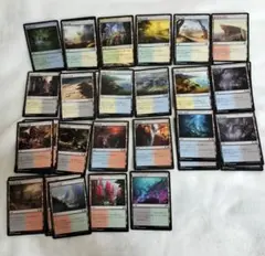 MTG チョコボトラックfoil 基本土地5種 英語版 - メルカリ