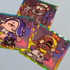 スプラトゥーン3　ナワバトラーフレッシュステッカー　スリミ連合3枚セット