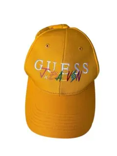 GUESS xJ バルヴィン コラボ キャップ (イエロー)