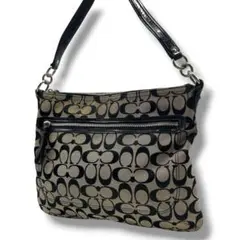 COACH Signature Black Hobo Bag Y2K