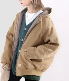 Java キルティング中綿コート