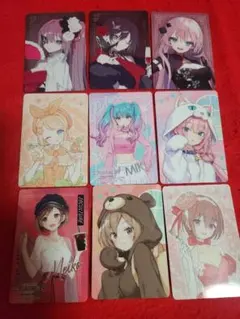 初音ミク　ウエハース　カード　９枚　MEIKO 巡音ルカ　リンなどのサムネイル