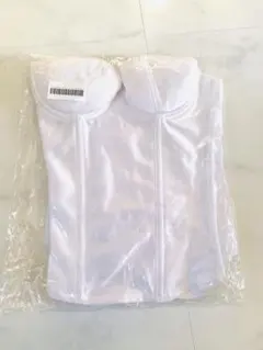 ブライダルインナー ホワイトエンジェル B75 ビスチェ&タックパンツ セット