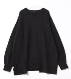 JEANASIS ダメージ加工 ブラックスウェット　ジーナシス