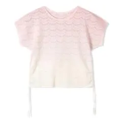 【新品】グラデーションニットTシャツ ノーソーイングニット M ピンクのサムネイル