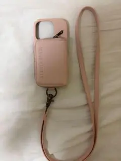 ALEXIA STAM スマホショルダーストラップ ピンク