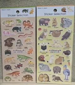 アニマル　シール　2シート　セット