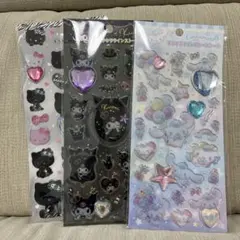 サンリオ　キラキララインストーンシール　3枚セット
