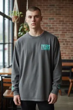 【GILDAN】TYLER'S グレー 長袖 XLサイズ　古着　海外