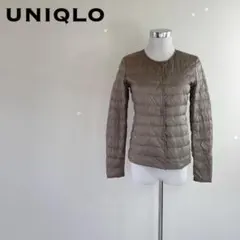 UNIQLO ユニクロ ウルトラライトダウン レディース ノーカラー ベージュ