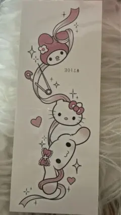 マイメロディ・ハローキティ・シナモロール タトゥーシール