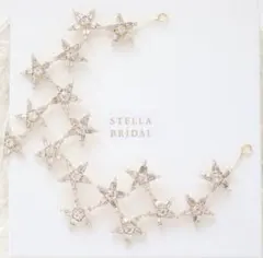 結婚式スターヘアアクセイヤリングゴールドヘッドアクセ　STELLA BRIDAL