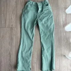 チャオパニック　claopanic TYPY ミントグリーン ストレートデニム