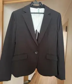 レディーススーツ黒　3点セット　13号