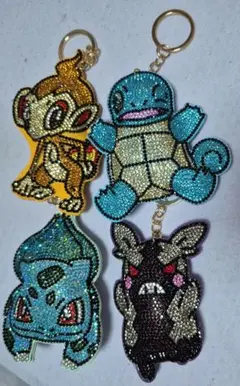 ポケモン キラキラキーホルダー 4体セット