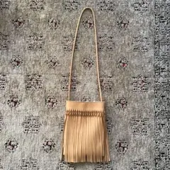 NOMADISフリンジショルダーバッグ ベージュ