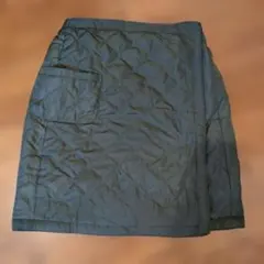 ラップスカート　腰巻き　膝掛け　防寒　アウトドア　裏起毛　カーキー