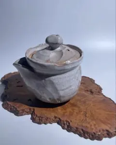 手作り風グレー陶器ティーポット - メルカリ