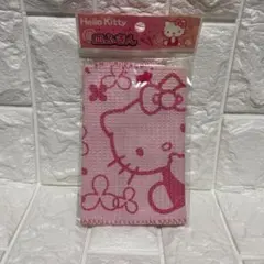 新品 ハローキティ ハンカチ 千鳥柄カオハナキティ サンリオ 1998