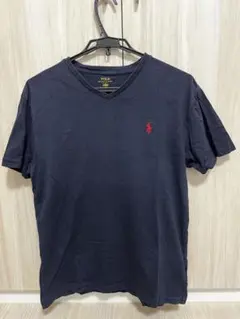 Polo Ralph Lauren ネイビー Vネック Tシャツ