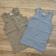 プチバトー　タンクトップ　6ans 2枚セット