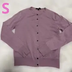 メリノクルーネックカーディガン