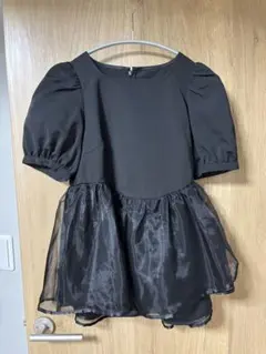 リュリアン＊オーガンジーぺプラムブラウス