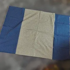 水玉とチェック柄の生地　205cm