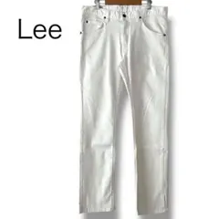 Lee デニム ストレート スキニー スリム 3L 大きいサイズ 白デニム 白