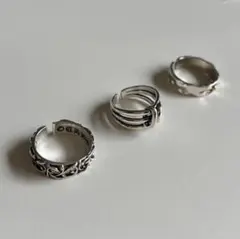 メキシカンジュエリー シルバー925 リング　ヴィンテージ3点セット まとめて