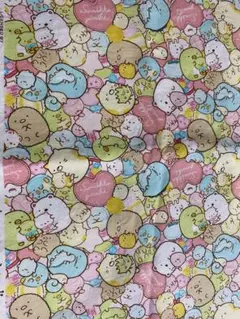 すみっコぐらし パステルカラー生地 はぎれ110cm×30cm