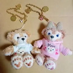 ダッフィー & シェリーメイ ぬいぐるみストラップ❤10周年