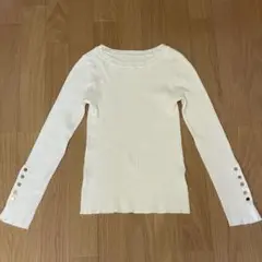 N.natural beauty basic ボタン付きリブニット　Mサイズ