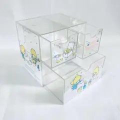 h*e様 昭和レトロ キキララ アクリル チェスト オーガナイザー 小物入れ 卓のサムネイル