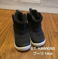 G.T. HAWKINS キッズ スノーブーツ ボアブーツ ブラック 14㎝