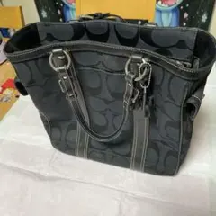 送料込！Coach ブラック トートバッグ