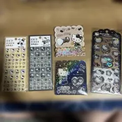 5点　キティ　ドロップジェリーシール　ギャル　おはじき•カットピース