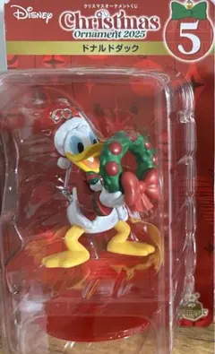ディズニー クリスマスオーナメント2025 ハッピーくじ　ドナルド　箱付