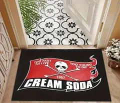 CREAMSODA　クリームソーダ　クロスボーン　スカル　フラッグ　マット