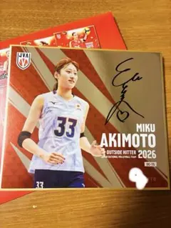 バレーボール女子日本代表2026トレーディングmini色紙 山田二千華 レア